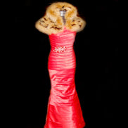 Marabou Feather Cheetah Caplet with Wing Collar