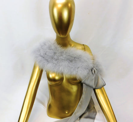 "Anita" Marabou Feather Shoulder Wrap