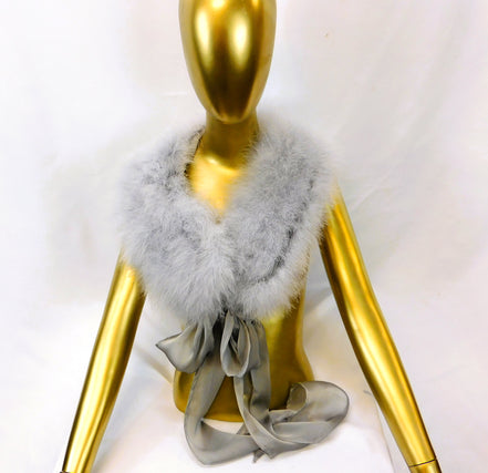 "Anita" Marabou Feather Shoulder Wrap