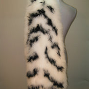 Marabou Feather Zebra Pull-thru Scarf