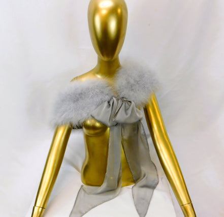 "Anita" Marabou Feather Shoulder Wrap