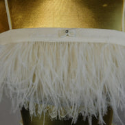 Ostrich Feather & Silk Chiffon Bralette