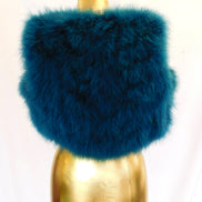 Marabou Feather Crop Vest