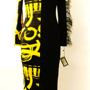 Abstract Midi-Dress