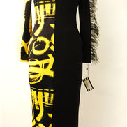 Abstract Midi-Dress