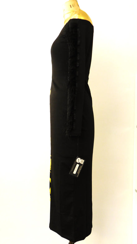 Abstract Midi-Dress