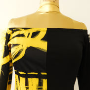 Abstract Midi-Dress