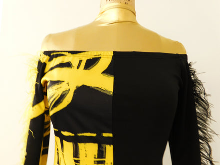 Abstract Midi-Dress