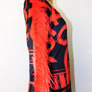 Abstract Midi-Dress
