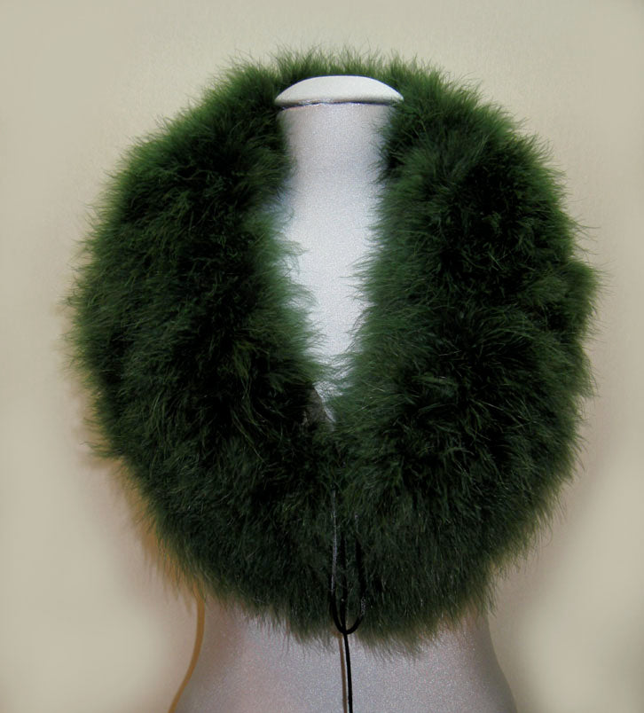 Marabou Feather Infinity Scarf