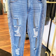 Distressed Mom Jeans
