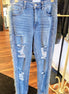Distressed Mom Jeans
