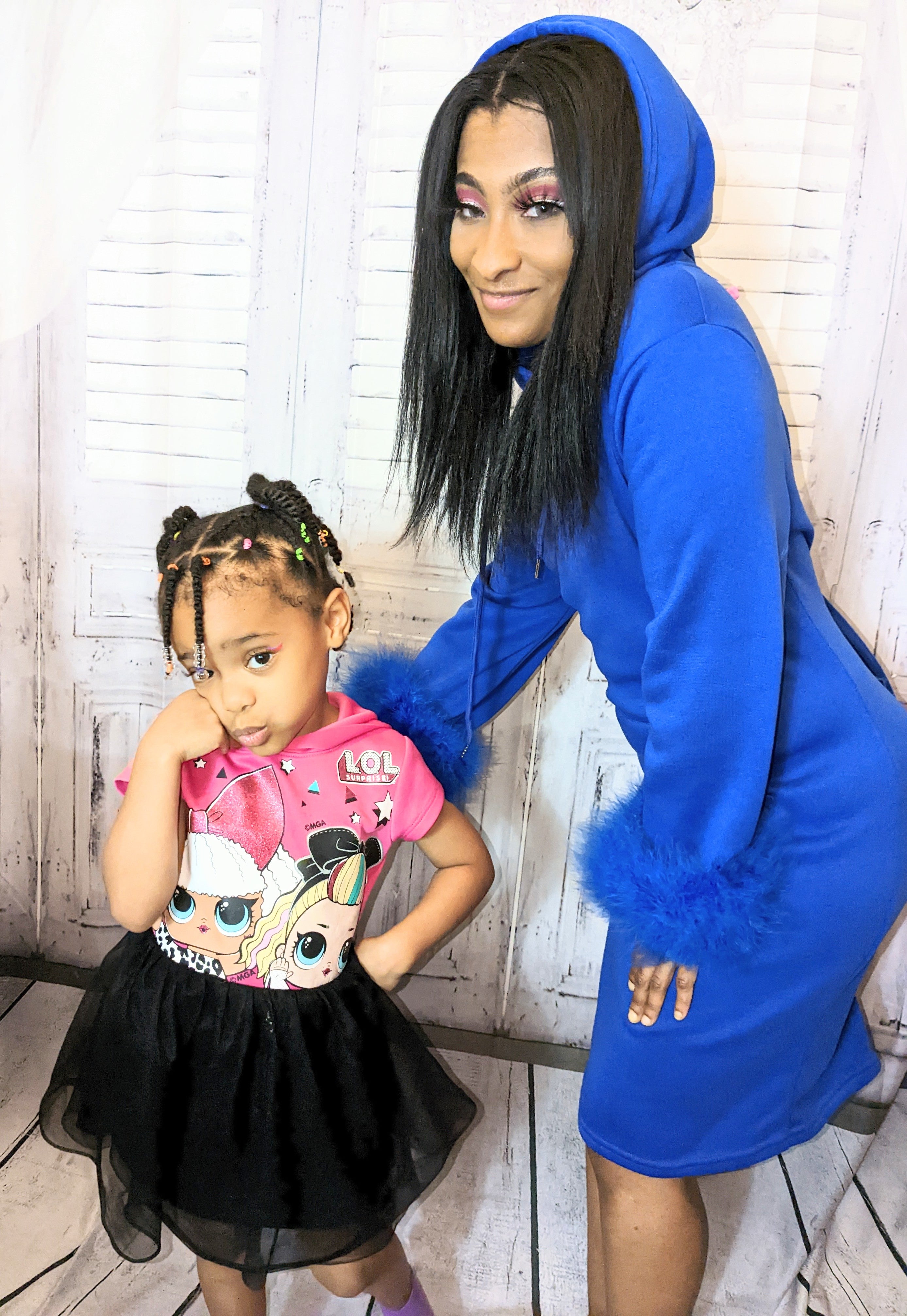 Royal Hoodie Dress