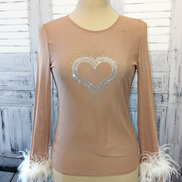 'Sparkling Heart' top