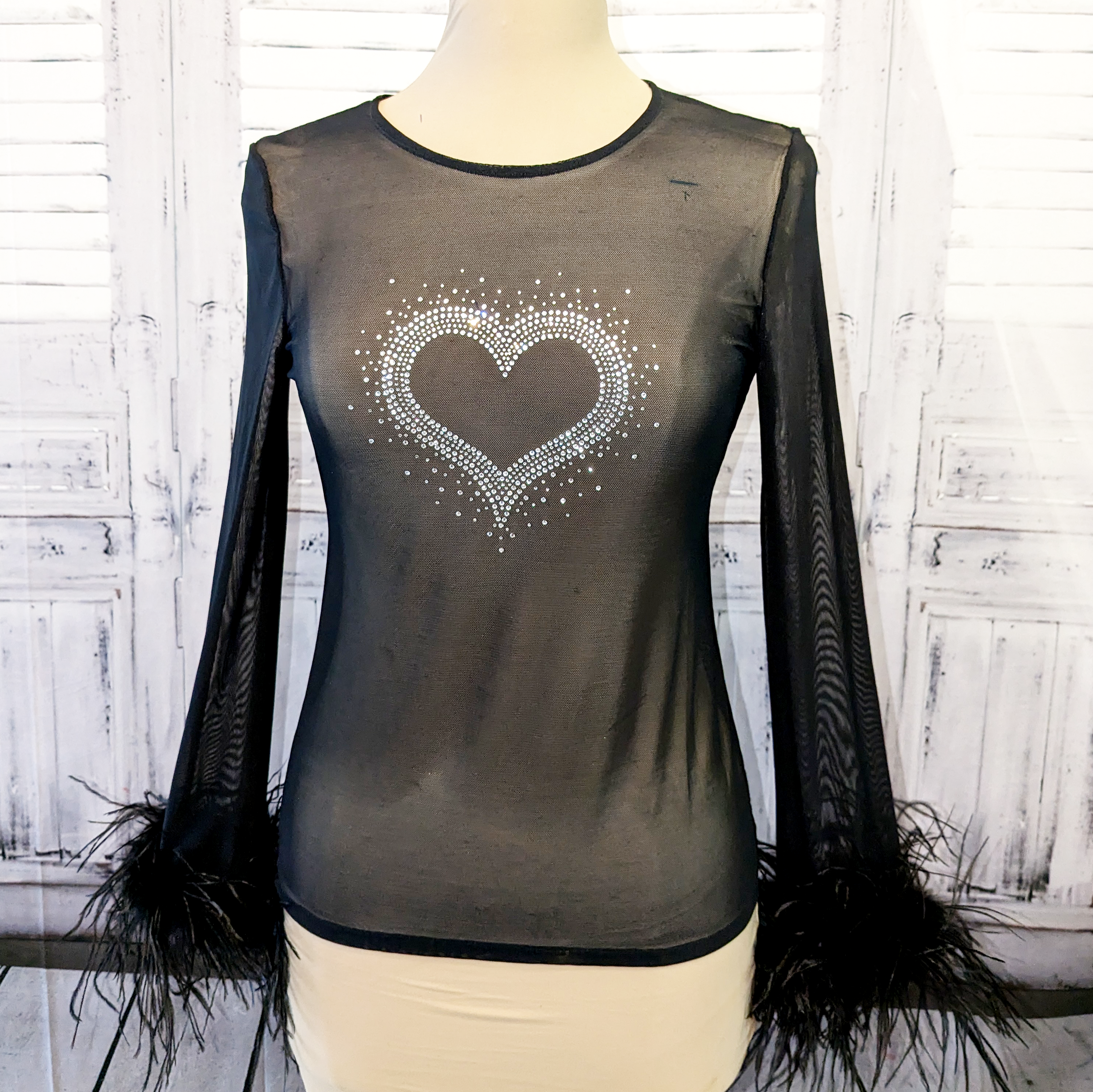 'Sparkling Heart' top