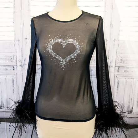 'Sparkling Heart' top